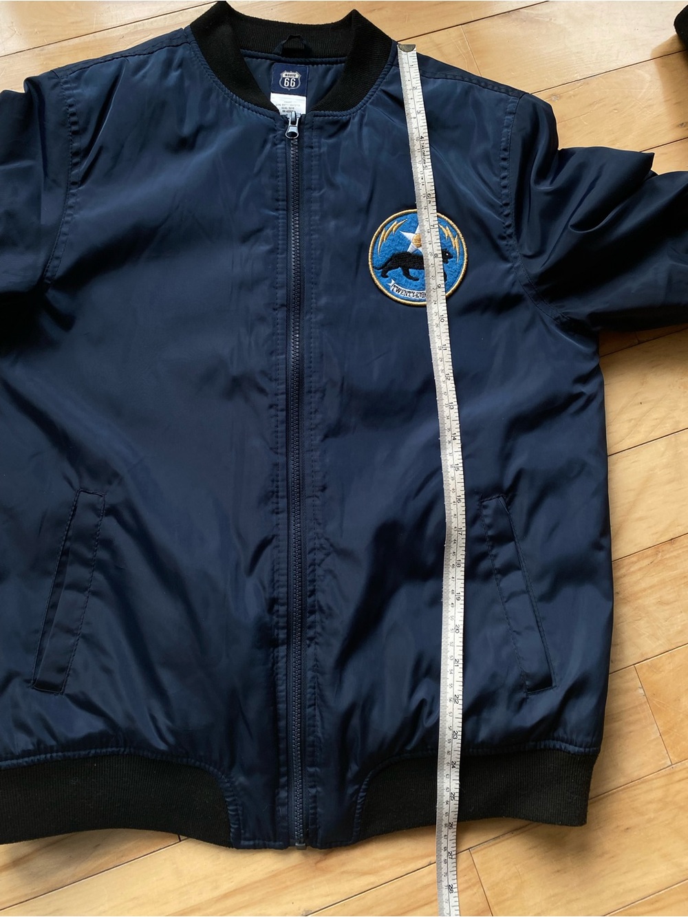 Route 66 Navy Jacket with Black Trim - Picture 12 of 12